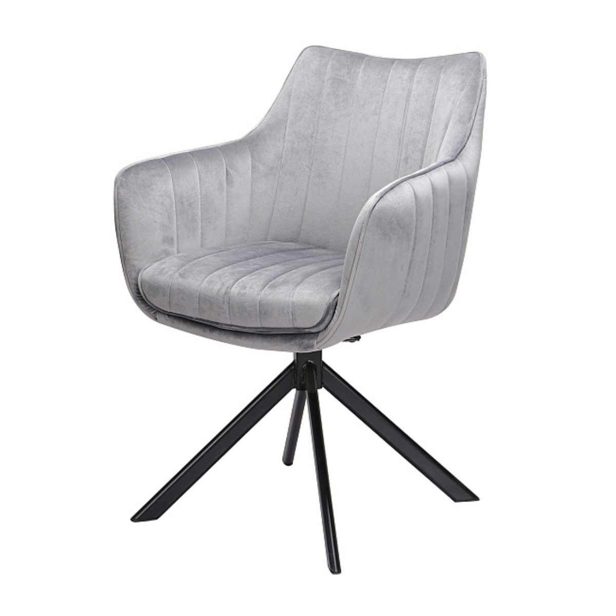 SI ZALIA Grey elegant Upholstered indoor chair